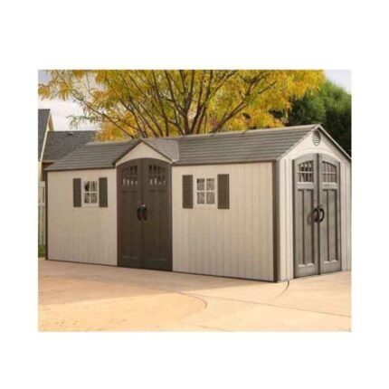 Lifetime 20x8 Plastic Storage Shed Kit W/ Floor (60127)