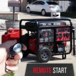 13000-Watt Push Button Start Dual Fuel Gas, and Propane Powered Portable Generator, with CO Shutdown Sensor 50Amp Outlet